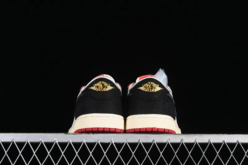 All categories Air Jordan Jordan series basketball shoes Air Jordan 1 Low Z version Trophy Room x Jordan 1 Low OG "Away" AJ1 Joe 1 black and red low-top cultural casual sneakers FN0432-100